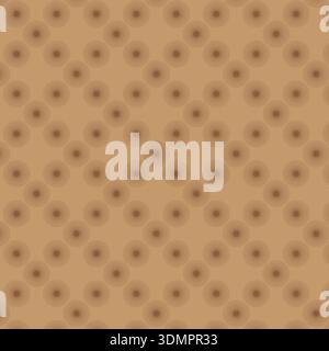 Motif de cercle de soleil sans couture avec des lignes rayonnantes sur fond brun. Vecteur abstrait géométrique pour textile, papier peint vintage et décor Illustration de Vecteur