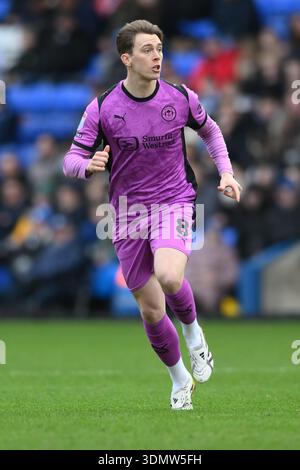 Callum Wright de Wigan Athletic lors du match de Sky Bet League 1 entre Peterborough et Wigan Athletic à London Road, Peterborough le samedi 7 février 2026. (Photo : Kevin Hodgson | mi News) crédit : MI News & Sport /Alamy Live News Banque D'Images