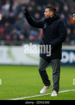Deventer, pays-Bas. 08th Feb, 2026. DEVENTER, 08-02-2026, de Adelaarshorst, saison 2025/2026, Néerlandais Eredivisie Football, match entre Go Ahead Eagles et Telstar, photo montre Melvin Boel, entraîneur-chef de Go Ahead Eagles Credit : Pro Shots/Alamy Live News Banque D'Images