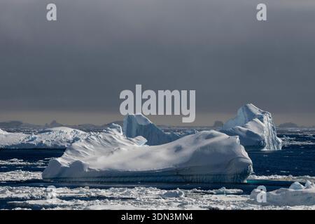 Crystal Sound, Antarctique. Banque D'Images