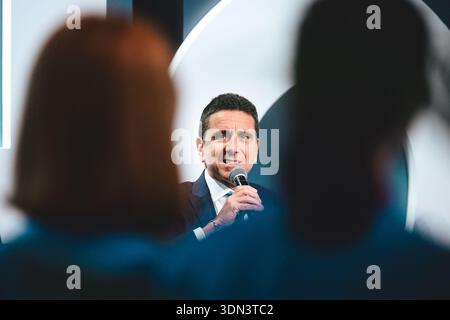 Giovanni Bozzetti, Président de la Fondazione Fiera Milano, à Host Milano 2025. Diriger le salon mondial de l'hôtellerie à Fiera Milano Rho, Italie. Banque D'Images