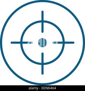 Modèles de conception vectorielle d'icône Crosshair concept simple et moderne Illustration de Vecteur