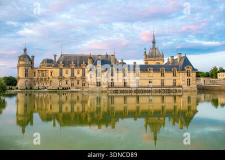 France, Oise, Chantilly, le Château de Chantilly Banque D'Images