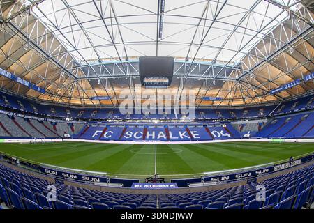 Veltins-Arena - 2ème Bundesliga - FC Schalke 04 vs SG Dynamo Dresde le 07.02.2026 au Veltins-Arena de Gelsenkirchen, Allemagne Banque D'Images