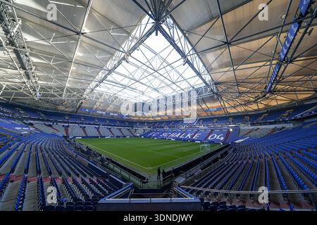 Veltins-Arena - 2ème Bundesliga - FC Schalke 04 vs SG Dynamo Dresde le 07.02.2026 au Veltins-Arena de Gelsenkirchen, Allemagne Banque D'Images