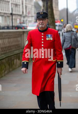 Londres, Royaume-Uni. 10 février 2026. Pension de Chelsea vue marcher dans la salle blanche Westminster crédit : Richard Lincoln/Alamy Live News Banque D'Images