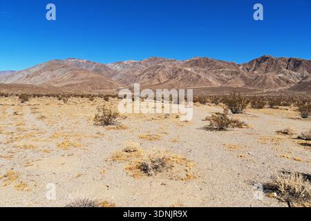 Montagnes Santa Rosa dans le parc du désert d'Anza Borrego en Californie Banque D'Images