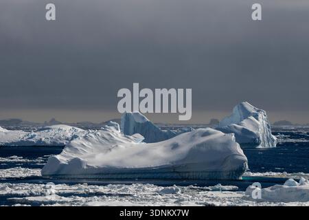 Crystal Sound, Antarctique. Banque D'Images