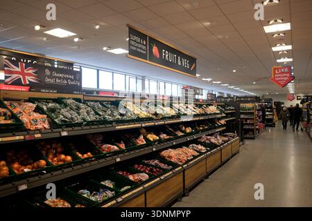 supermarché aldi, succursale st leonards, sussex de l'est, royaume-uni Banque D'Images