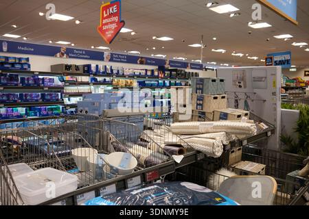 supermarché aldi, succursale st leonards, sussex de l'est, royaume-uni Banque D'Images