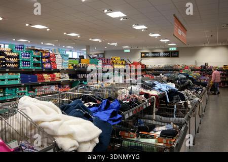 supermarché aldi, succursale st leonards, sussex de l'est, royaume-uni Banque D'Images
