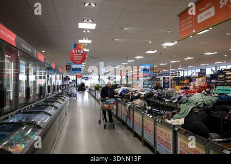 supermarché aldi, succursale st leonards, sussex de l'est, royaume-uni Banque D'Images