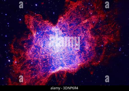 Brillante, belle galaxie. Éléments de cette image fournis par la NASA Banque D'Images