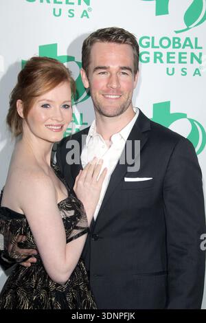 **FICHIER PHOTO** James Van Der Beer est décédé. Kimberly Brook et James Van Der Beek à la 8e soirée pré-Oscar annuelle de Global Green USA à Avalon à Hollywood, Californie. 23 février 2011 © MPI20/MediaPunch Inc Banque D'Images