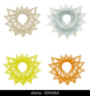 Étoile jaune orangée. Tons chauds et vibrants. Icône étoile ensoleillée. Symbole vectoriel Illustration de Vecteur