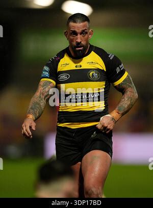 Paul Vaughan des York Knights lors du match de Betfred Super League au LNER Community Stadium, York. Date de la photo : jeudi 12 février 2026. Banque D'Images