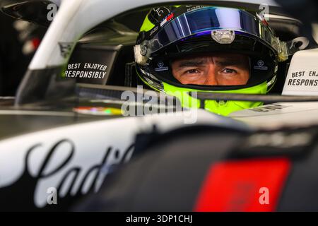 #11 Sergio Pérez (MEX) Cadillac Formula 1 Team (USA) Cadillac/Ferrari lors des essais de pré-saison sur le circuit International de Bahrain à Sakhir le 11 février 2026 à Bahreïn. (Photo Philippe Nanchino/Eurasia Sport images) Banque D'Images