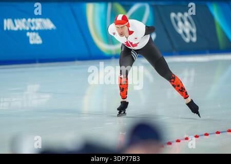 Milan, Italie. 13 février 2026. MILAN, ITALIE - 13 FÉVRIER : Ted-Jan Bloemen du Canada pendant le 10000 m hommes aux Jeux olympiques d'hiver Milano Cortina 2026 à l'aréna de patinage de vitesse de Milan le 13 février 2026 à Milan, Italie (photo par Andre Weening/Orange Pictures) crédit : Orange pics BV/Alamy Live News Banque D'Images