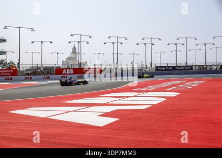 22 MALONEY Zane (bar), Lola Yamaha ABT Formula E Team, Lola T002, action lors de l'ePrix de Djeddah, 4ème et 5ème manche du Championnat du monde ABB FIA Formula E 2025-26, sur le circuit de Corniche de Djeddah du 12 au 14 février 2026 à Djeddah, Arabie Saoudite Banque D'Images