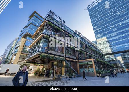 Manchester, Royaume-Uni - 29 novembre 2019 - Vue extérieure de l'Ivy Restaurant et brasserie, Spinningfields Manchester Banque D'Images