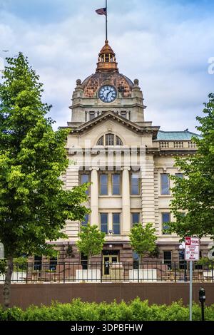 Green Bay, WI, USA - 16 juin 2018 : la belle église catholique Saint Willebrord Banque D'Images