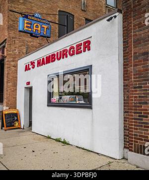 Green Bay, WI, USA - 16 juin 2018 : le Al's Hamburger Maison eatery Banque D'Images