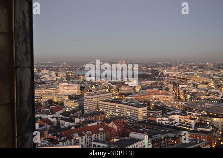 Vue panoramique sur les toits de Hambourg Banque D'Images