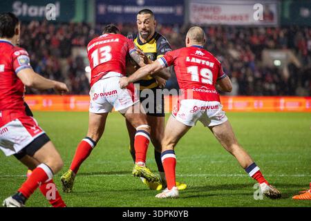12-02-2026, York Community Stadium , York York York Knights vs Hull KR Paul Vaughan des York Knights en action pendant le match Banque D'Images