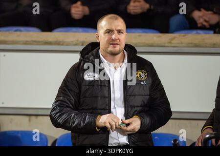 12-02-2026, York Community Stadium , York York York Knights vs Hull KR Mark Applegarth entraîneur-chef des York Knights Banque D'Images