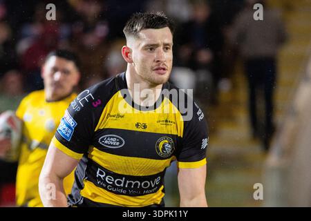 12-02-2026, York Community Stadium , York York York Knights vs Hull KR Sam Wood de York Knights Warming Up Banque D'Images