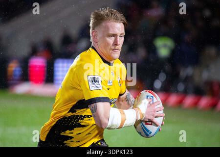 12-02-2026, York Community Stadium , York York York Knights vs Hull KR Jack Martin de York Knights Warming Up Banque D'Images