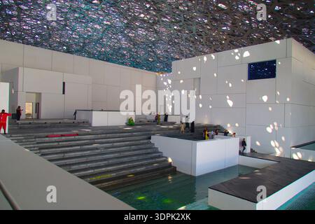Émirats arabes Unis, Abu Dhabi, Louvre Abu Dhabi, musée, intérieur, Banque D'Images