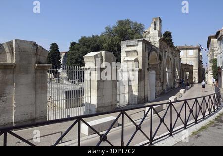 Théâtre romain antique à Arles Banque D'Images