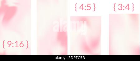 Fonds de gradation naturelle rose pour publication sur les médias sociaux. Dégradé crème et marbre pastel bg. Blush aquarelle rose motif doux. Mode blanc et rose Illustration de Vecteur