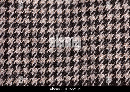 fond de texture de tissu de pied d'oie Banque D'Images