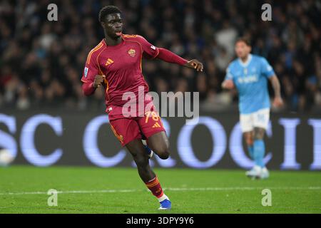 15 février 2026, Stadio Diego Armando Maradona, Naples, Italie ; Serie A Football ; Napoli versus Roma; Robinio Vaz d'AS Roma Banque D'Images