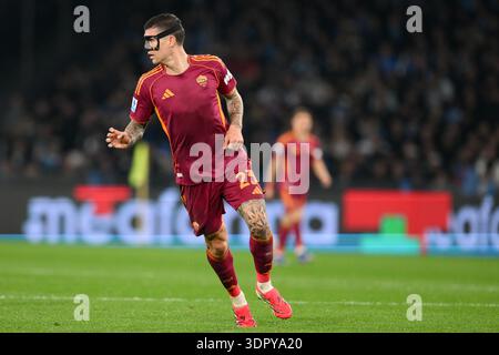 15 février 2026, Stadio Diego Armando Maradona, Naples, Italie ; Serie A Football ; Napoli versus Roma; Gianluca Mancini d'AS Roma Banque D'Images
