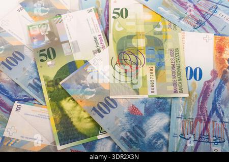 100 Faux Billets De 20 Francs Suisses – Taille Agrandie 150% – Fac-similé Double Face