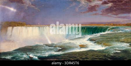 Frederic Edwin Church, Niagara Falls, peinture de paysage à l'huile sur toile, 1857 Banque D'Images