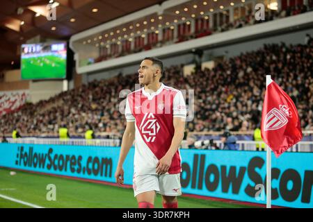Monaco, Monaco. 17 février 2026. Vanderson de L'AS Monaco lors de l'UEFA Champions League, saison 2025/2026, match de football entre L'AS Monaco et le FC Paris Saint-Germain le 17 février 2026 au stade Louis II, Monaco. Crédit : Nderim Kaceli/Alamy Live News Banque D'Images