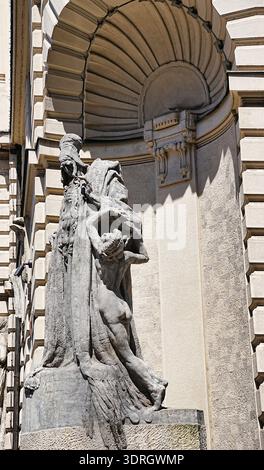 Rabbi Löw à la nouvelle mairie de Prague Banque D'Images