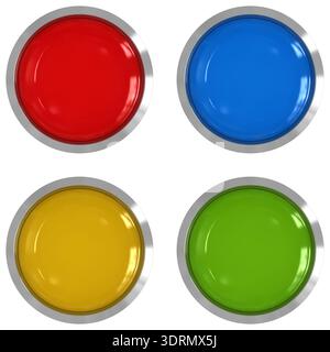Bouton-poussoir coloré Banque D'Images