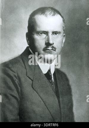 Portrait de Carl Gustav Jung (1875-1961). Musée : COLLECTION PRIVÉE. Auteur : ANONYME. Banque D'Images