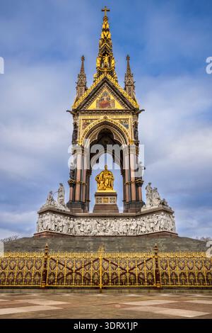 Albert Memorial, Kensington, Londres, Angleterre Banque D'Images