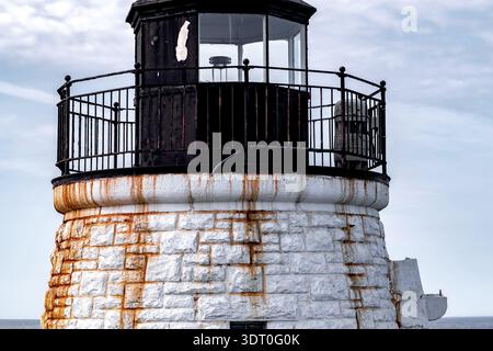 Phare de la colline du château à newport rhode Island Banque D'Images