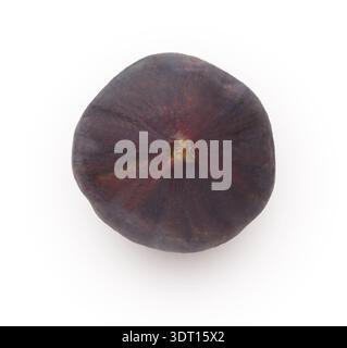 Figue fraîche affichée dans une collection de fruits sur fond blanc Banque D'Images
