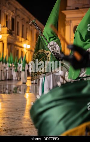 Fotografía Semana Santa Zaragoza 2025. 7 Palabras. Banque D'Images