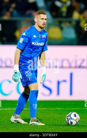 Frosinone, Italie. 20 février 2026. Andrea Fulignati de l'Empoli FC lors du match de la série Serie BKT entre Frosinone Calcio et Empoli FC au Stadio Benito Stirpe le 20 février 2026 à Frosinone, Italie crédit : Giuseppe Maffia/Alamy Live News Banque D'Images