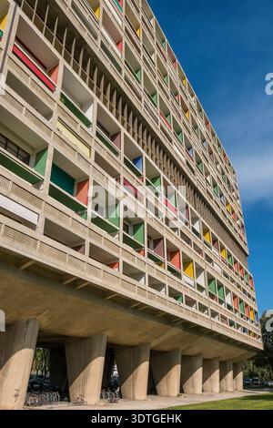 Bâtiment de l'unité d'habitation par le Corbusier à Marseille Banque D'Images