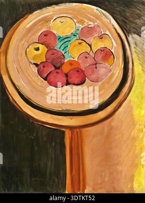 Henri Matisse pommes (1916) nature morte de rouge vif a Banque D'Images